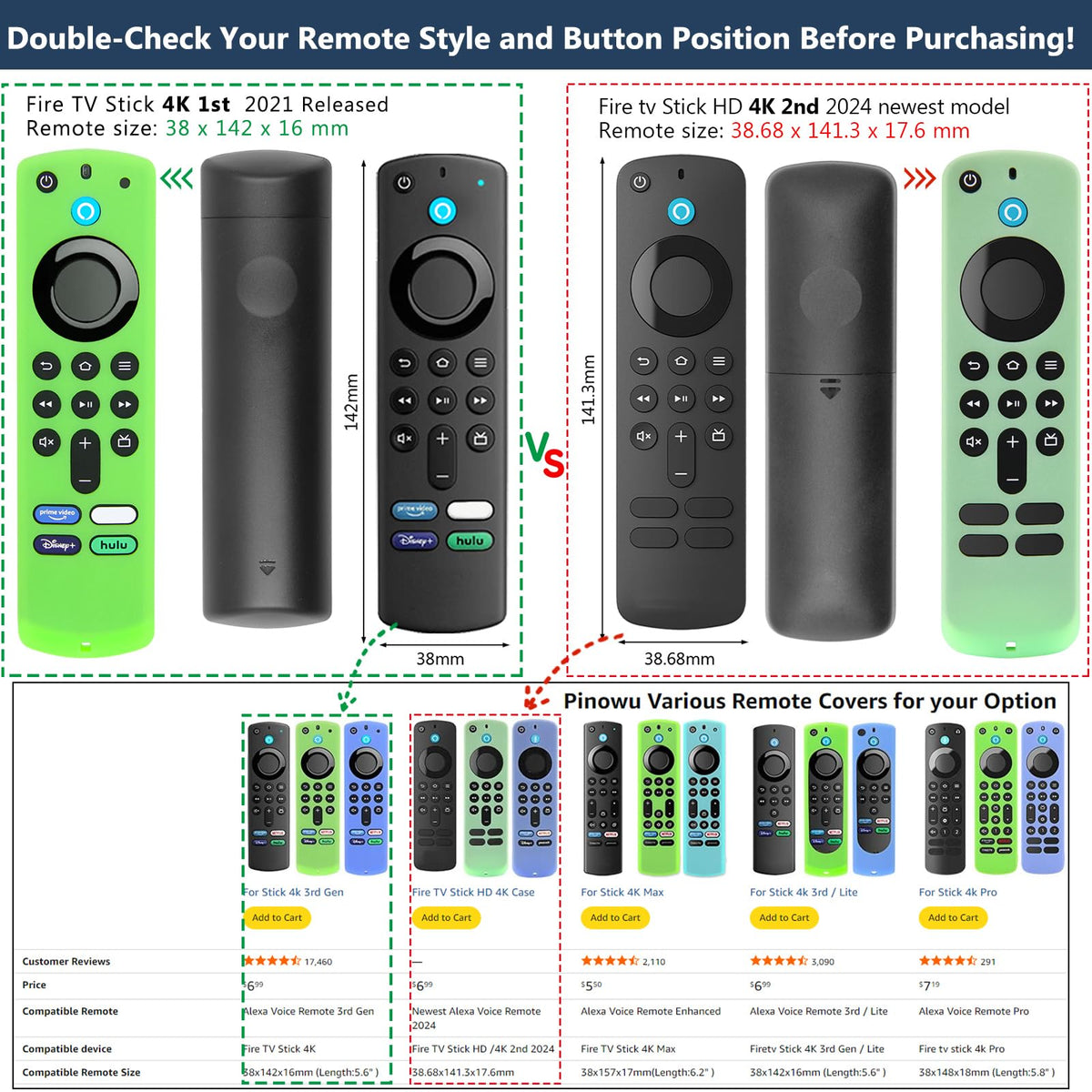 Silicone Remote Covers 3pcs Glow Green Blue Red A206270