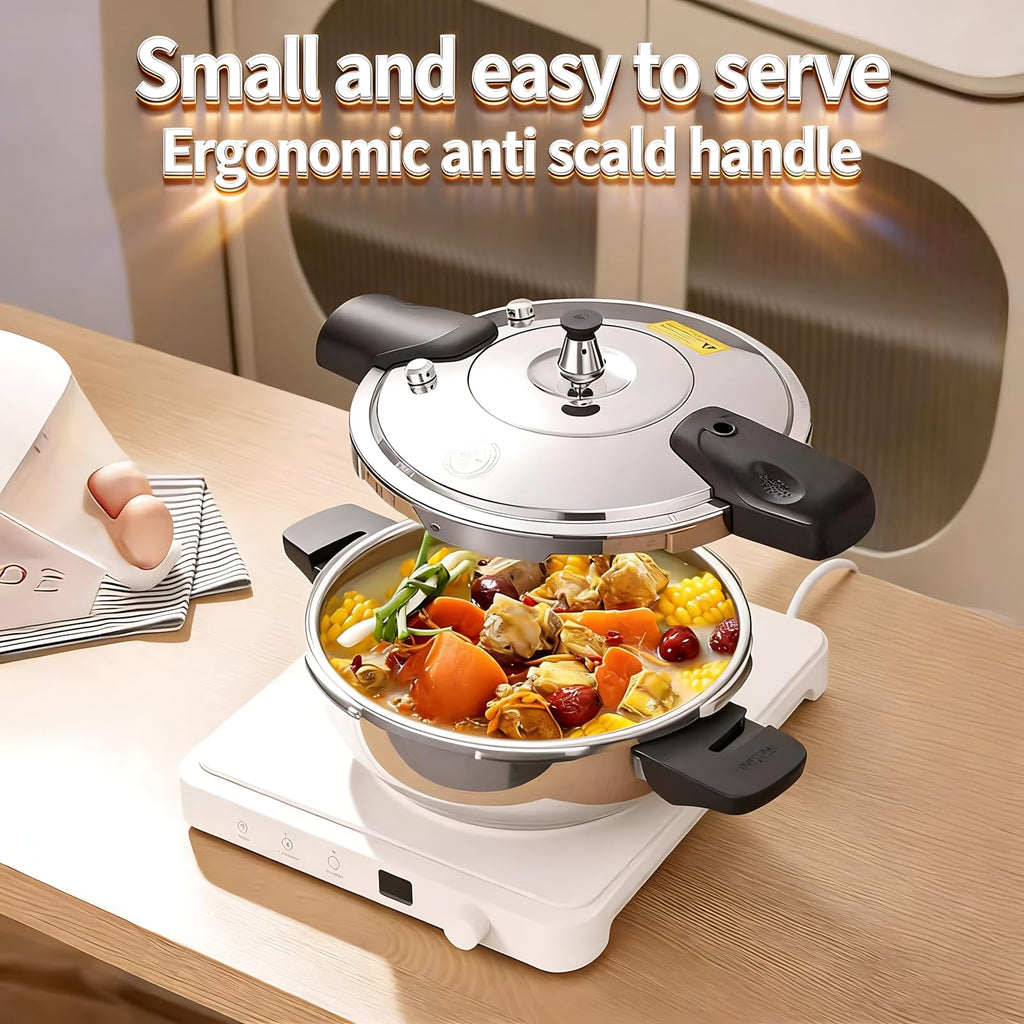 2.3L 304 Stainless Steel Mini Pressure Cooker I6184