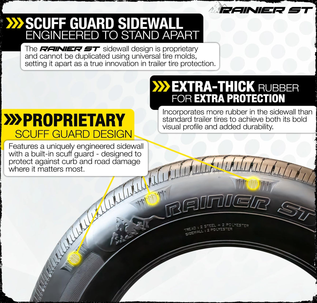 12 Inch Silver 5 Lug Trailer Tire Rim Assembly W389000