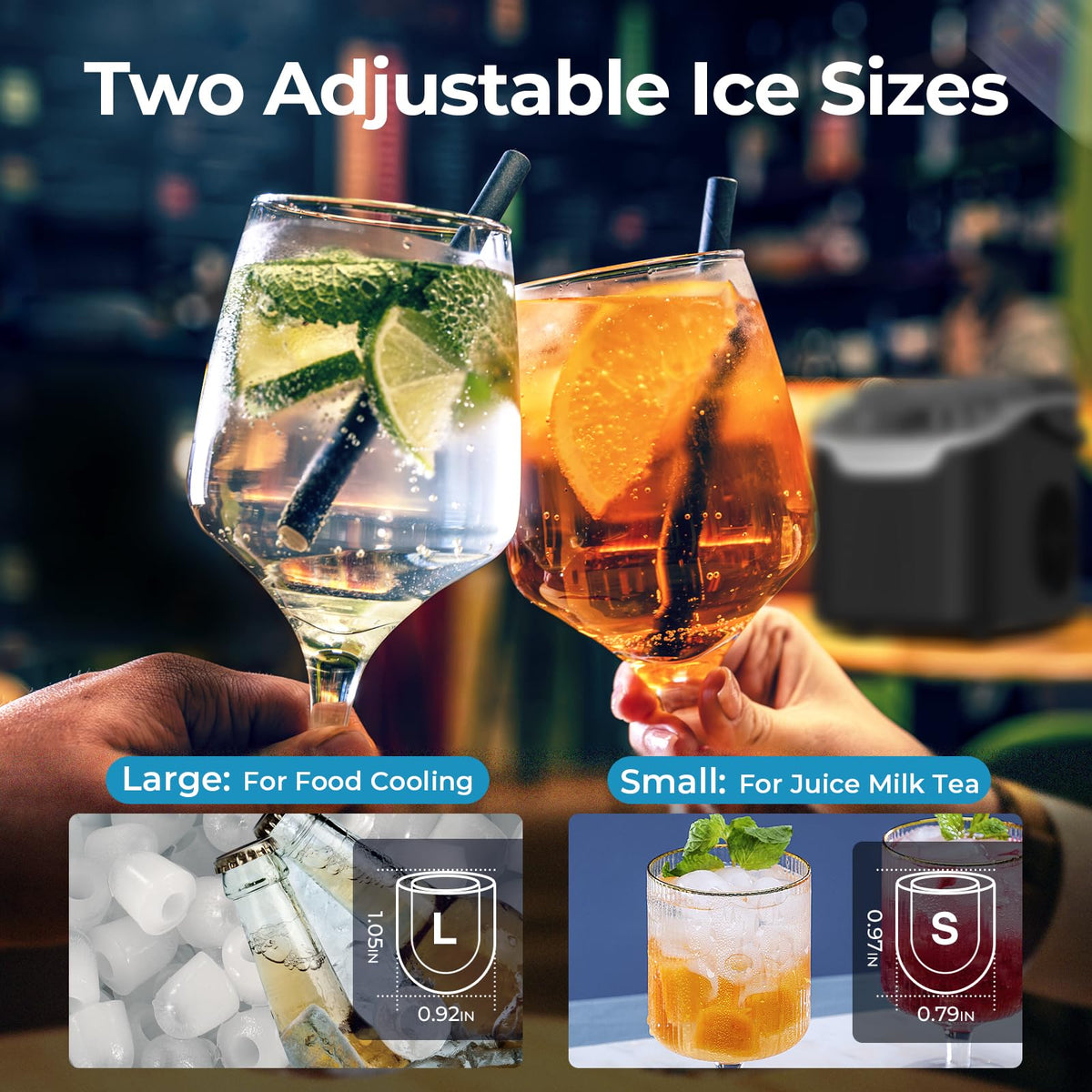 Countertop Ice Maker Machine 26Lbs/Day D54720