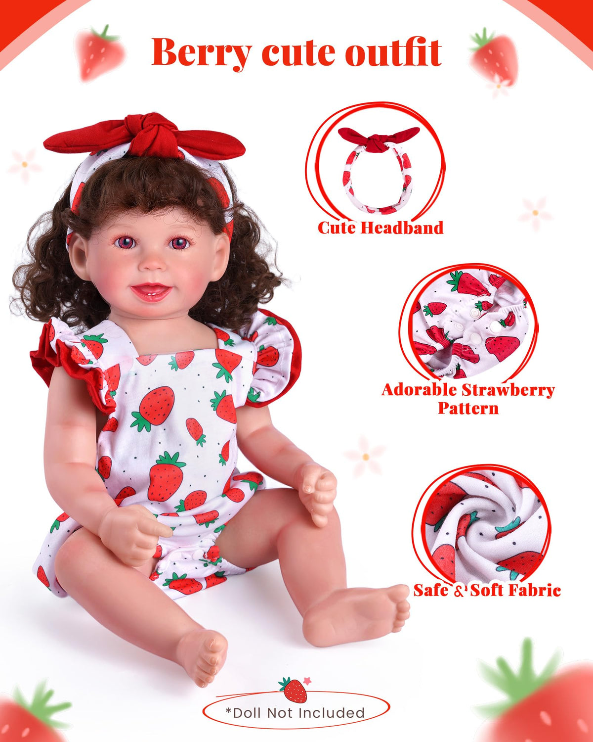 18-20 Inch Doll Clothes Strawberry Outfit Z8661