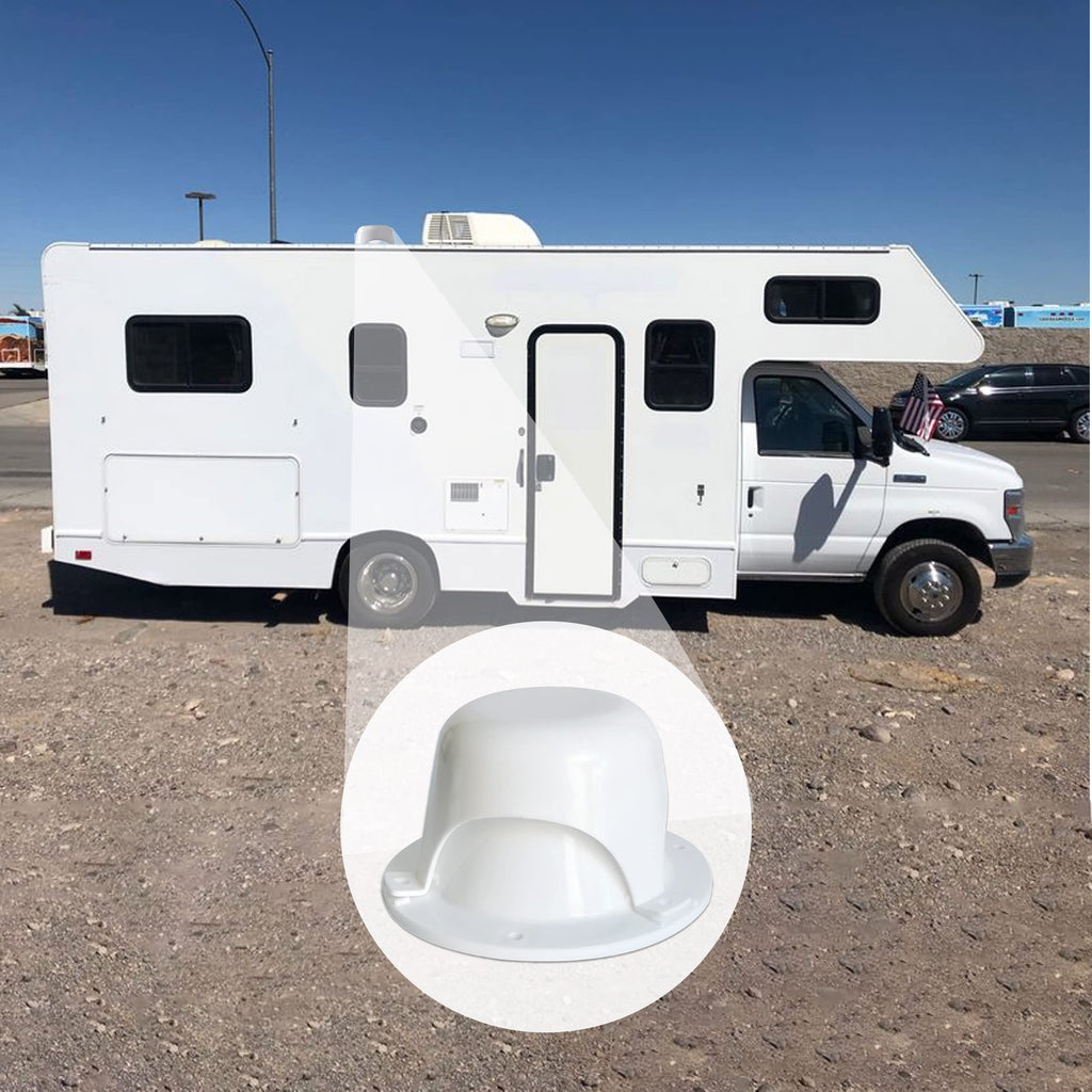 White RV Roof Vent Cover K83552