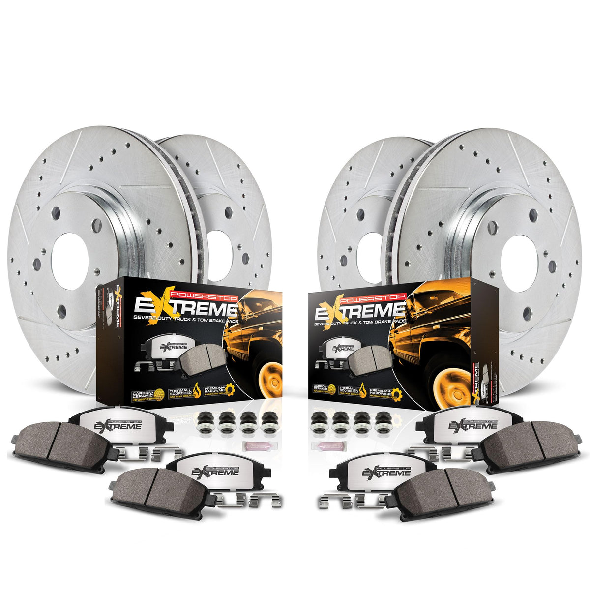 Brake Pad & Rotor Kit Front & Rear H598077