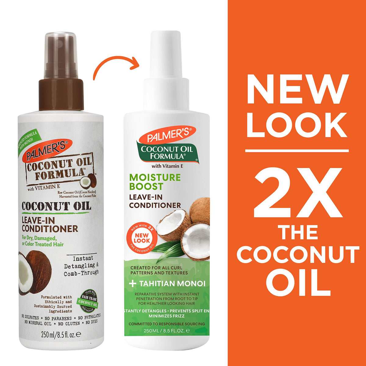 Coconut Oil Leave-In Conditioner Spray 8.5 Oz D456