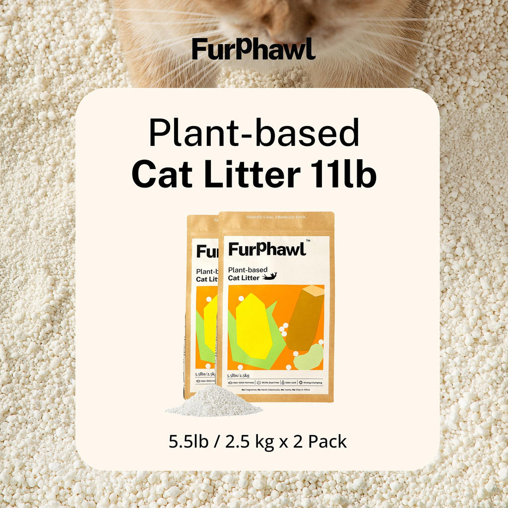 Cassava Plant-Based Clumping Cat Litter 11 lb 2 Bags D2815