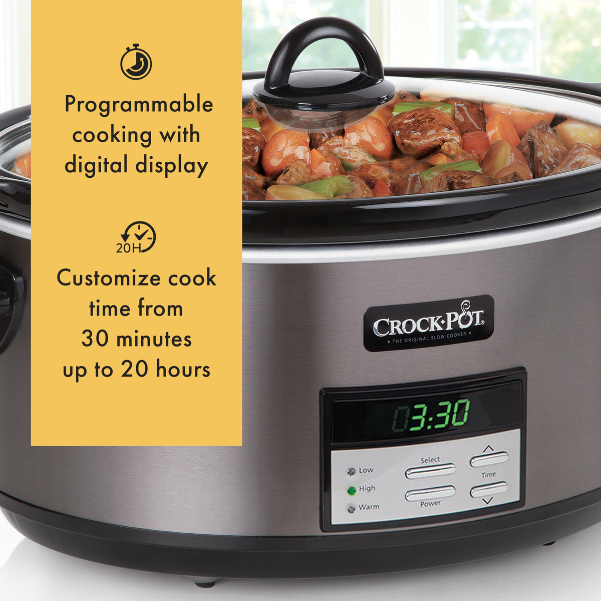 8-Quart Programmable Slow Cooker H25545