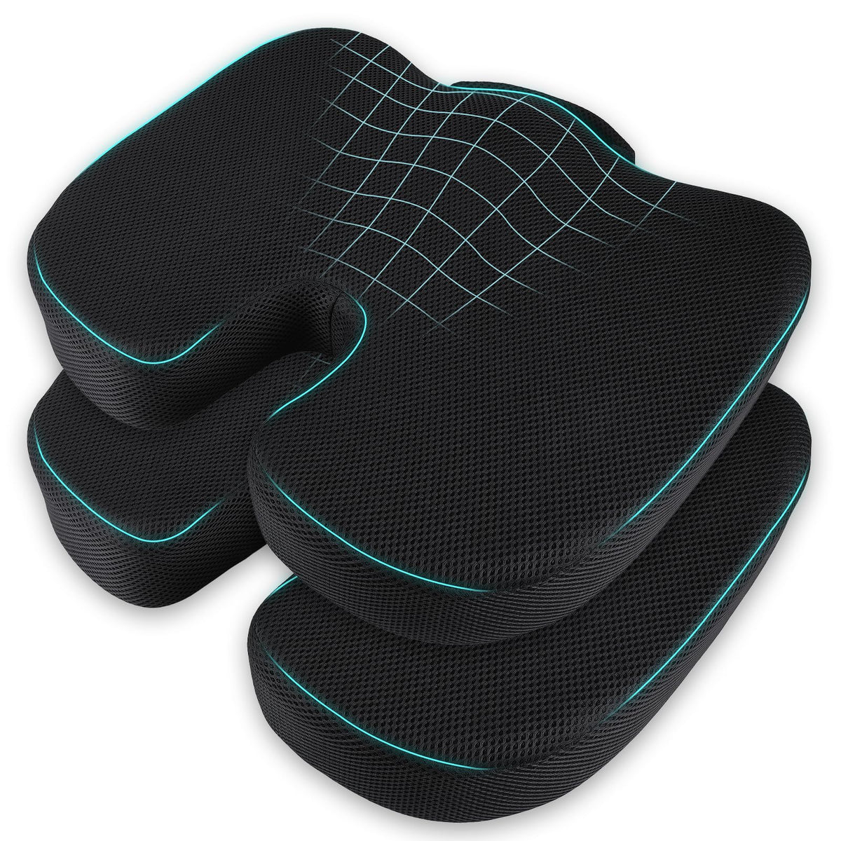 Breathable Mesh 18x14x3 inches Stadium Seat Cushions L75881