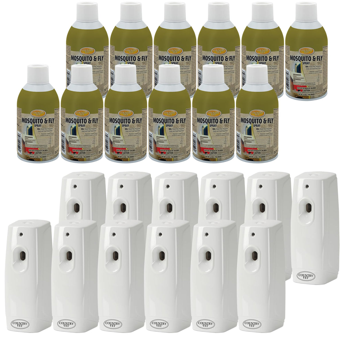 Mosquito Fly Metered Spray Refill & Automatic Metered Dispenser Case of 12 J33112