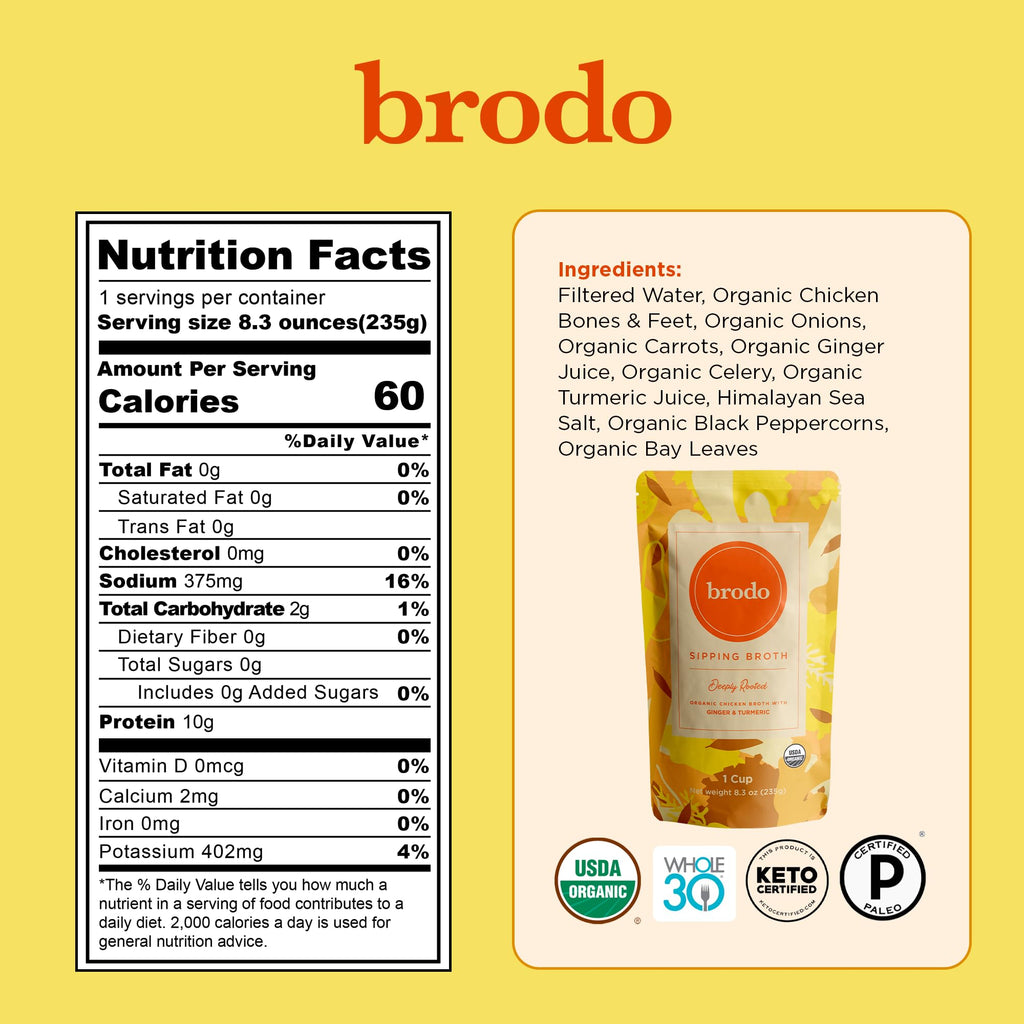 Bone Broth Single-Serve and 25 oz Classic Packs M338