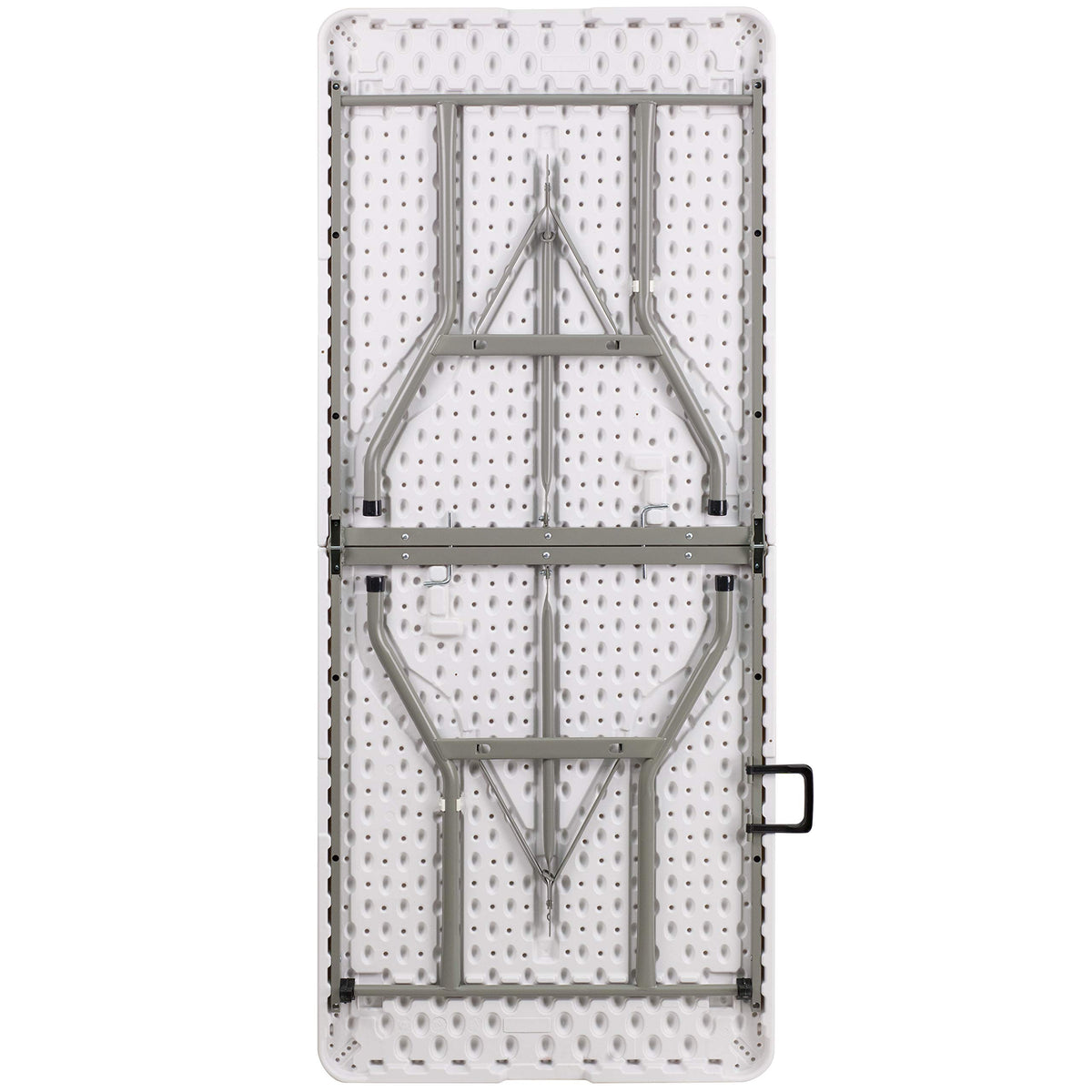 White 6-Foot Bi-Fold Plastic Folding Table Q1596