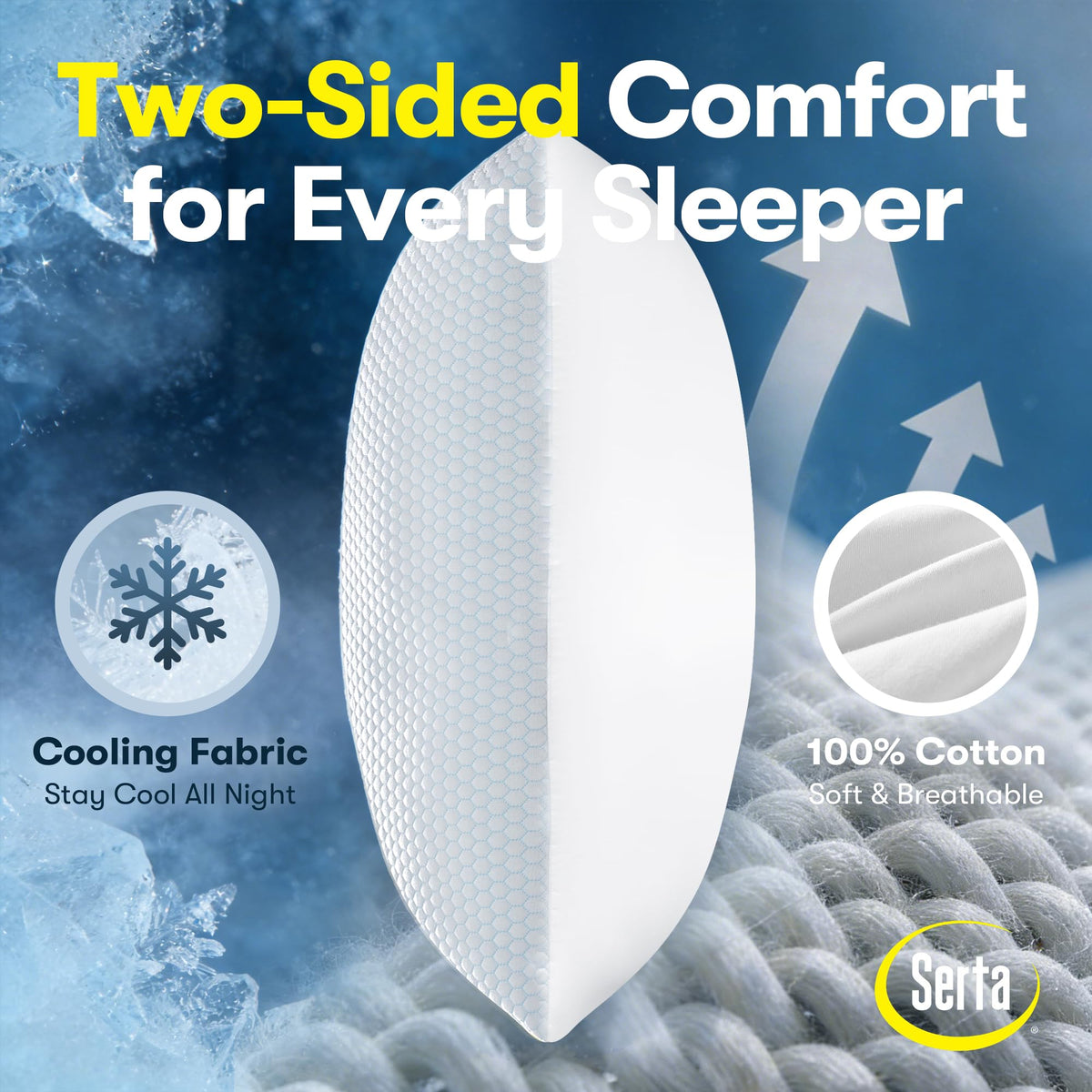 Queen Size Down Alternative Pillows Set of 2 K581