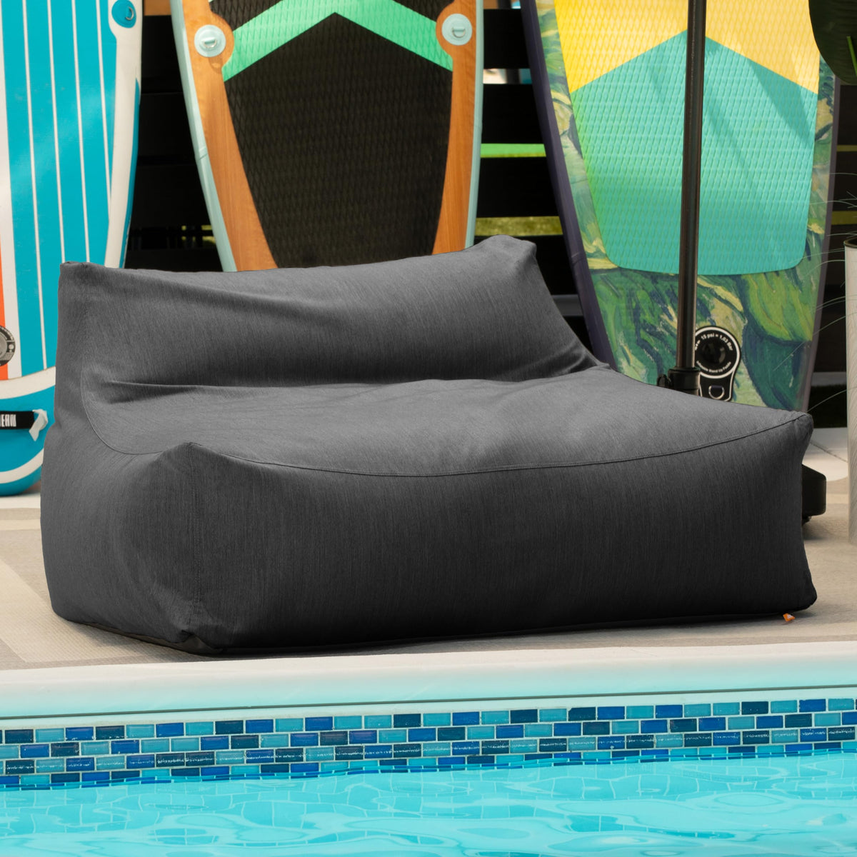 Charcoal Sunbrella Outdoor Sofa E63628