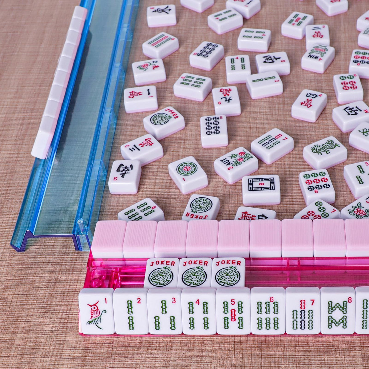 American Mahjong Game Set 166 Pink Tiles P3331
