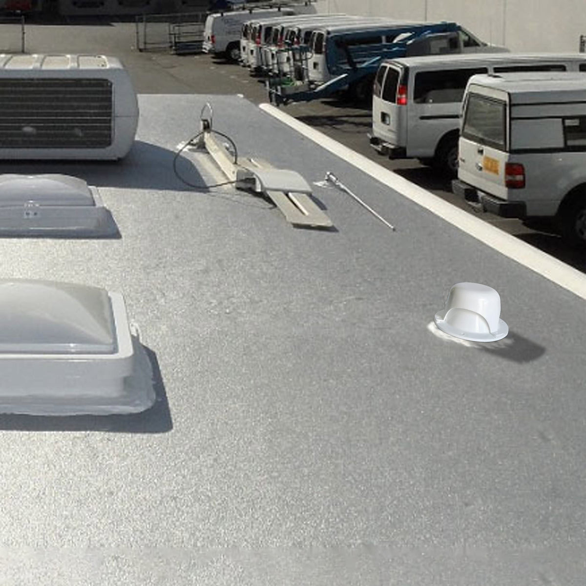 White RV Roof Vent Cover K83552