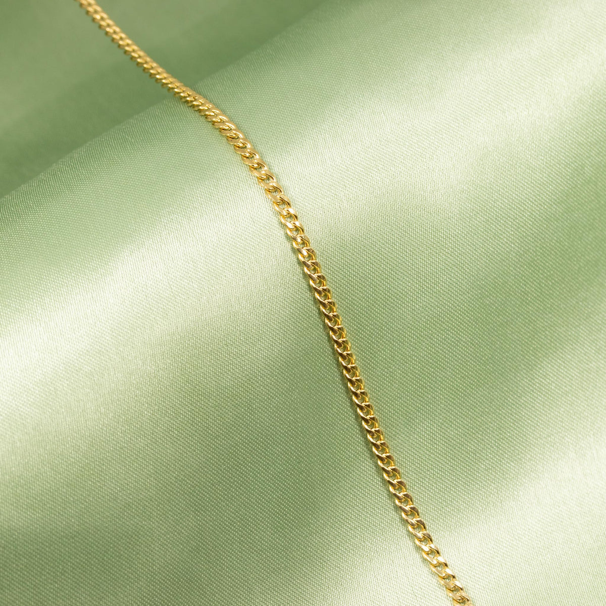 14k Gold Hollow Cuban Link Chain Necklace P460188