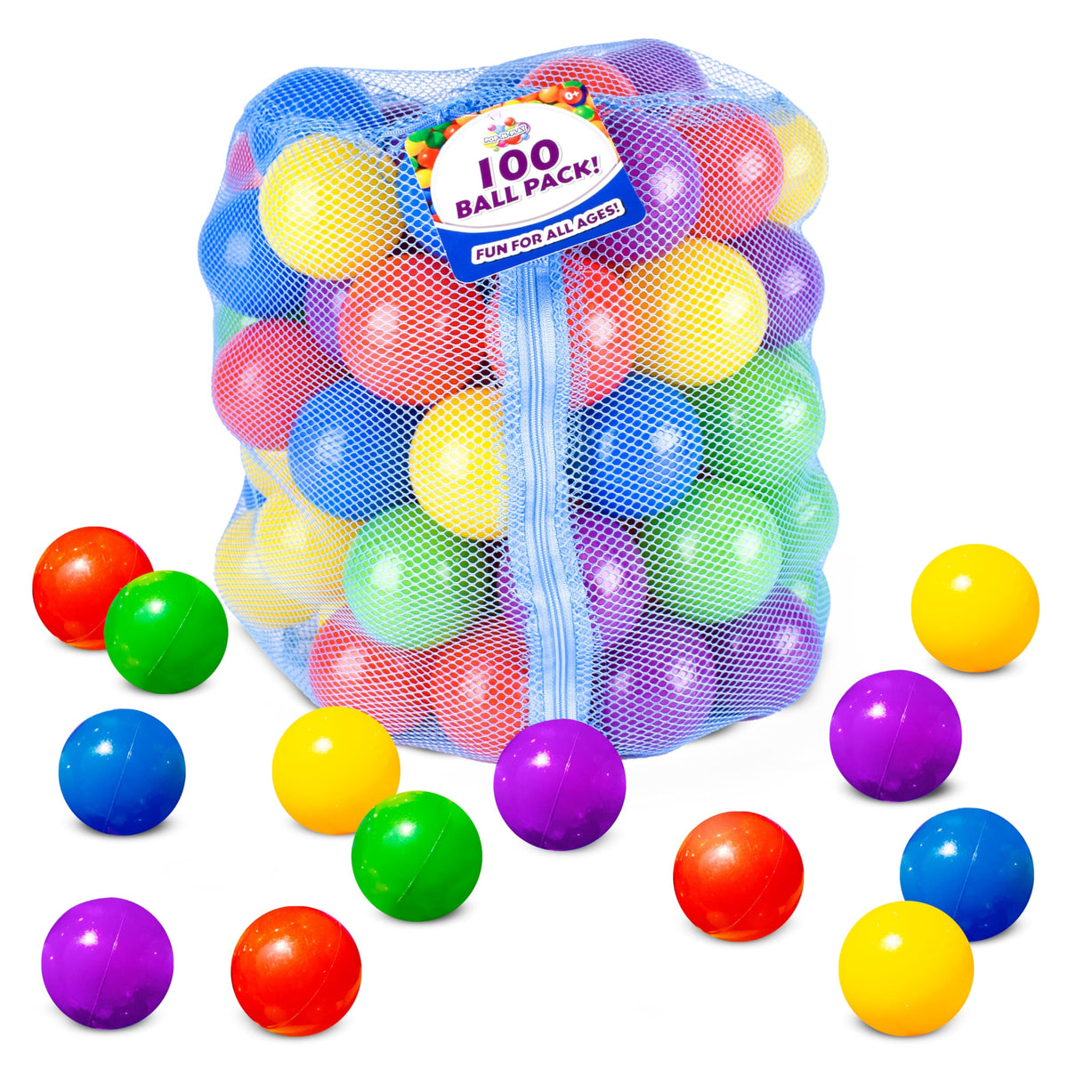 100 Count Multi Colored Play Balls E87879