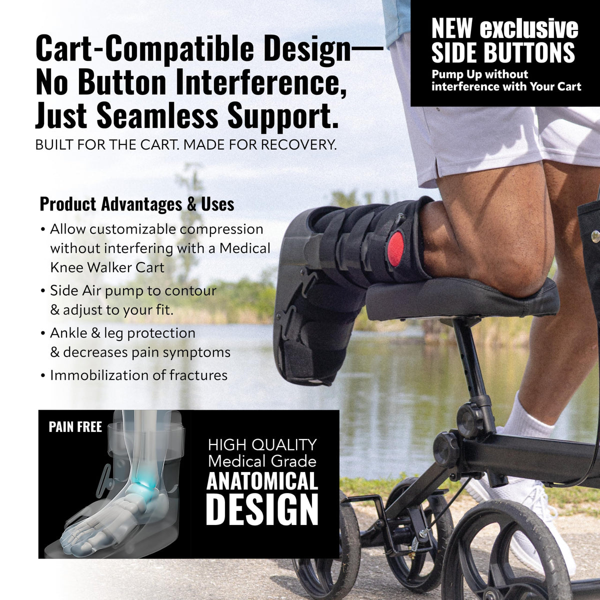 Fracture Boot Ankle Brace Large F38147