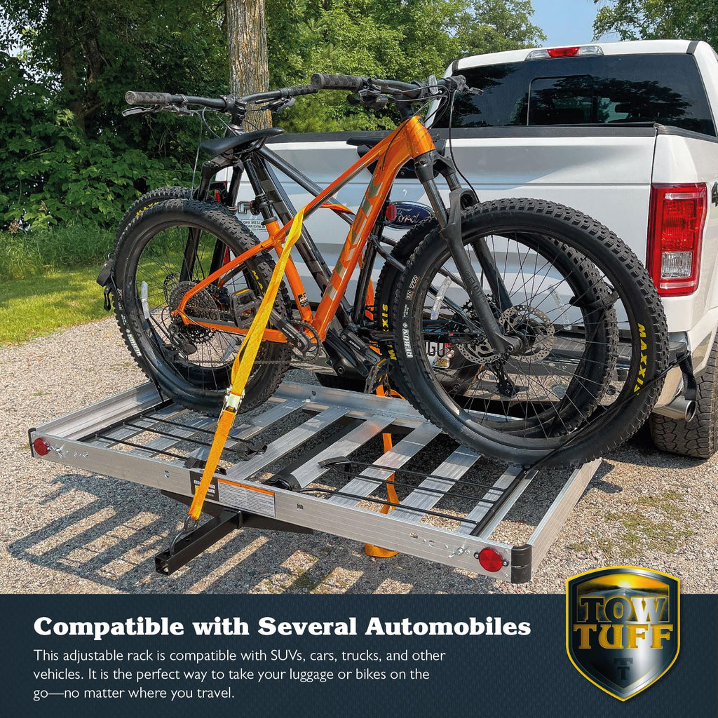 500 lb Aluminum 2-in-1 Hitch Cargo Carrier T12623